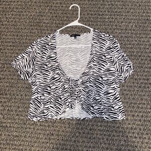 Pacsun Short Sleeve Front Tie Shirt